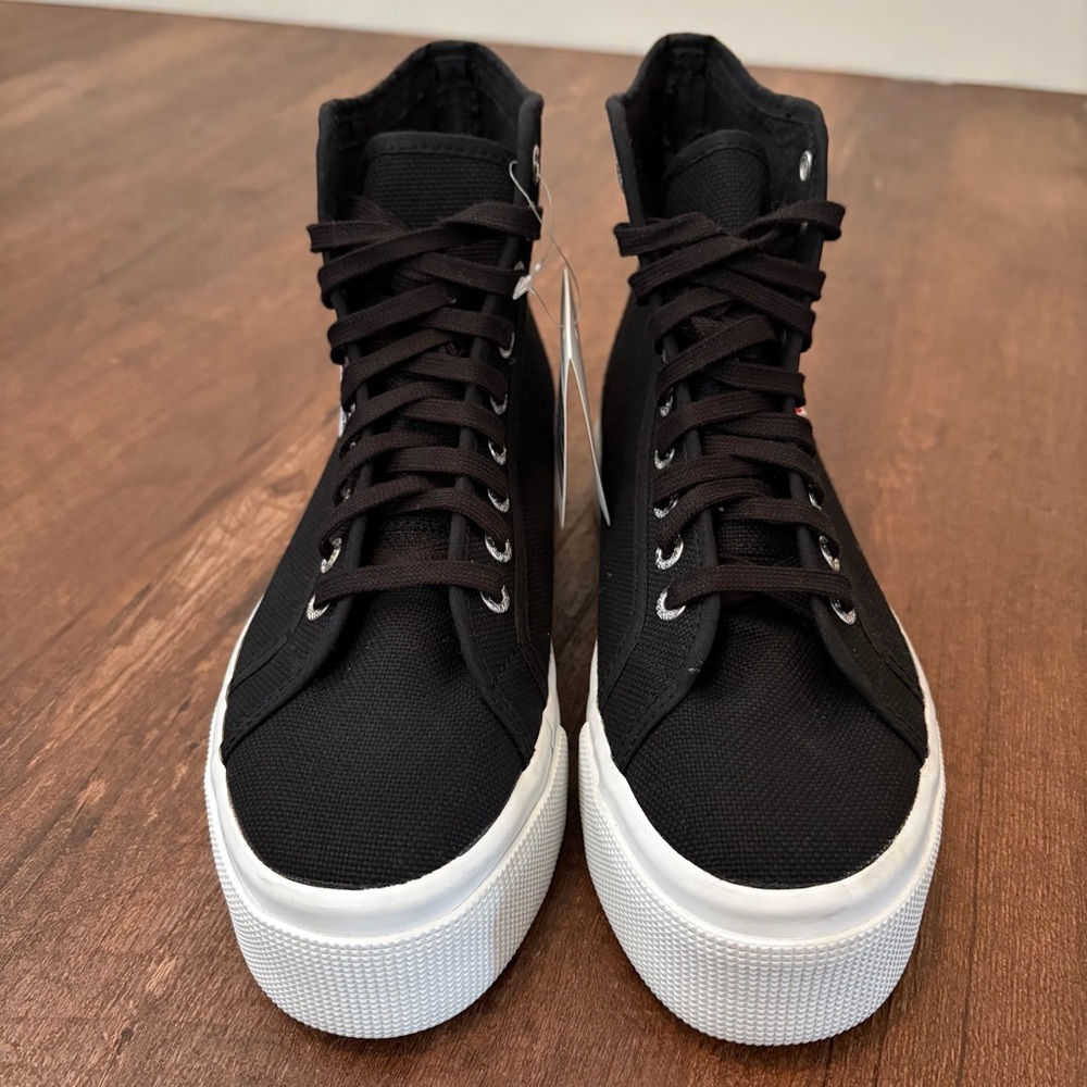 Superga High-Top Platform Sneakers - Picture 2 of 9